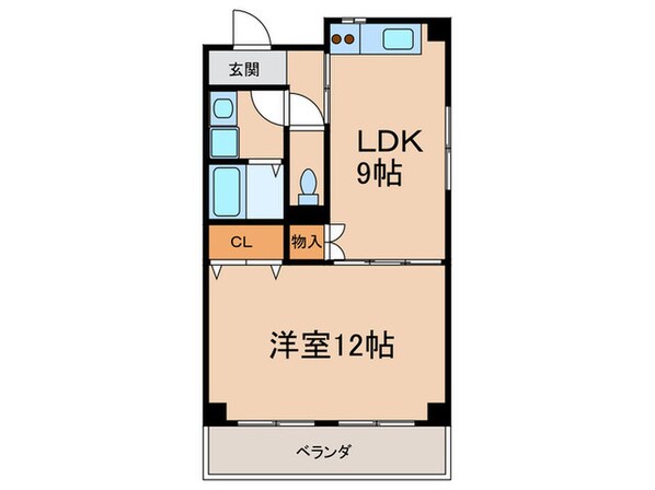 シャンドール東野の物件間取画像